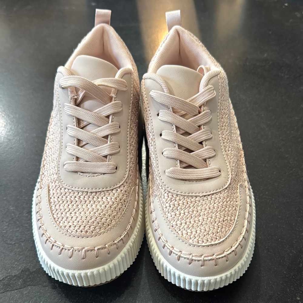 TOP Moda Pink Knit Sneakers